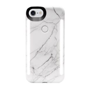 LuMee Duo Illuminating Case for iPhone 8/7/6s/6 - White Marble